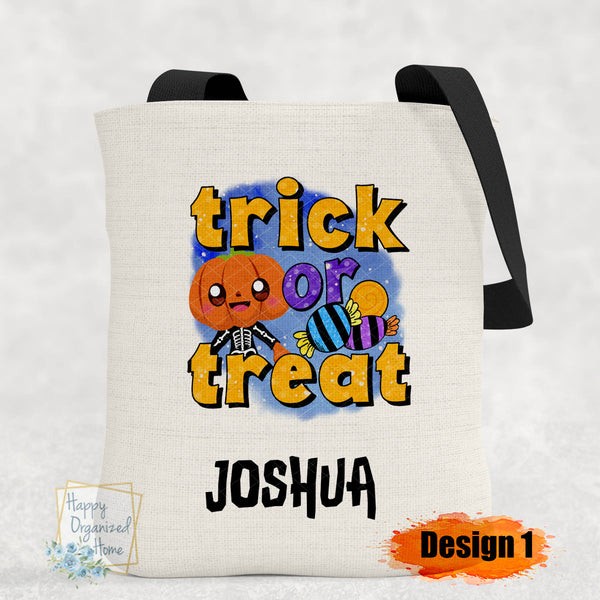 Halloween Trick or Treat Bags Personalized - Choose from 7 design