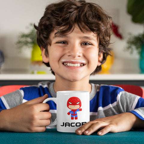 Superheroes Personalized Kids Unbreakable mug