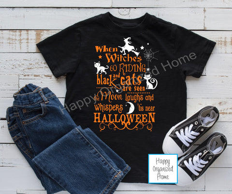 When Witches go riding - Kids tshirt