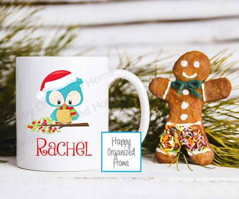 Christmas Woodland Characters Personalized Kids Unbreakable mug