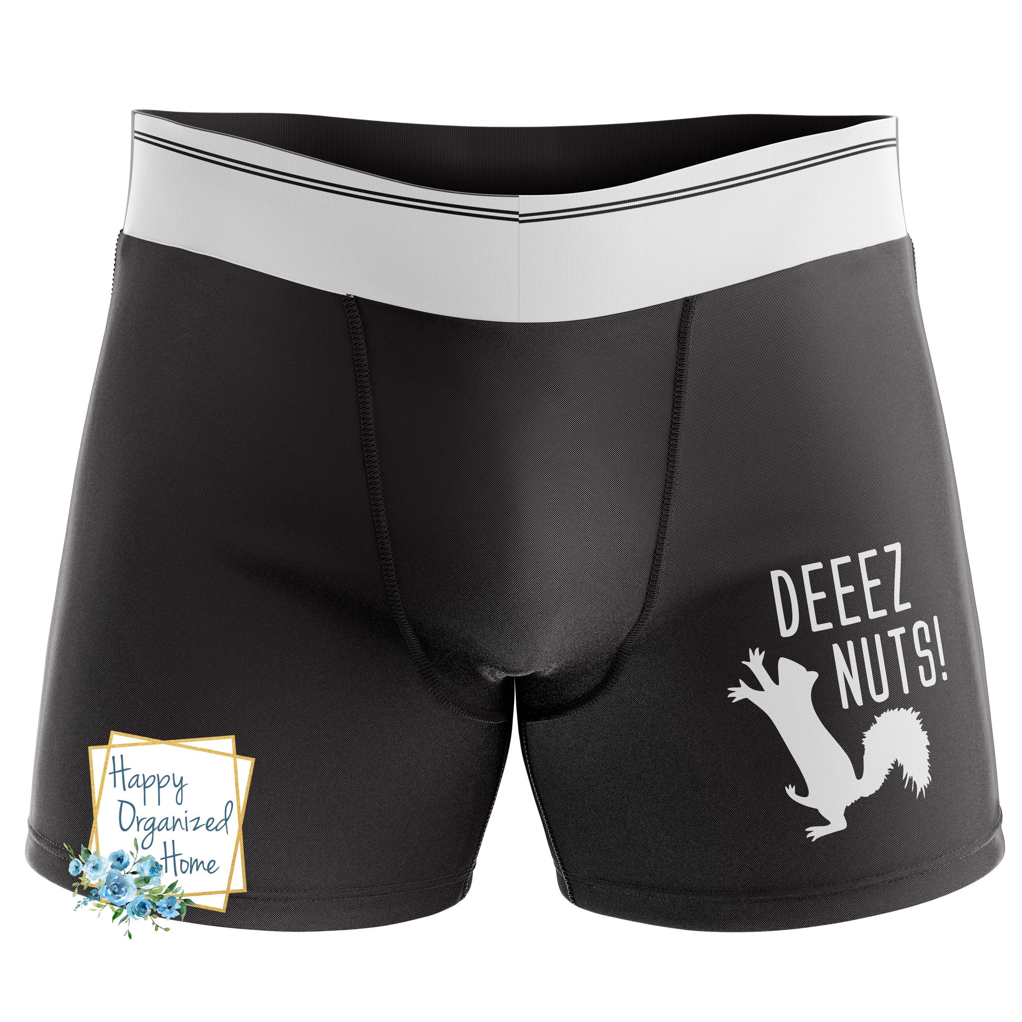 Deez Nuts - Men's Naughty Boxer Briefs, Novelty Boxers – Happy