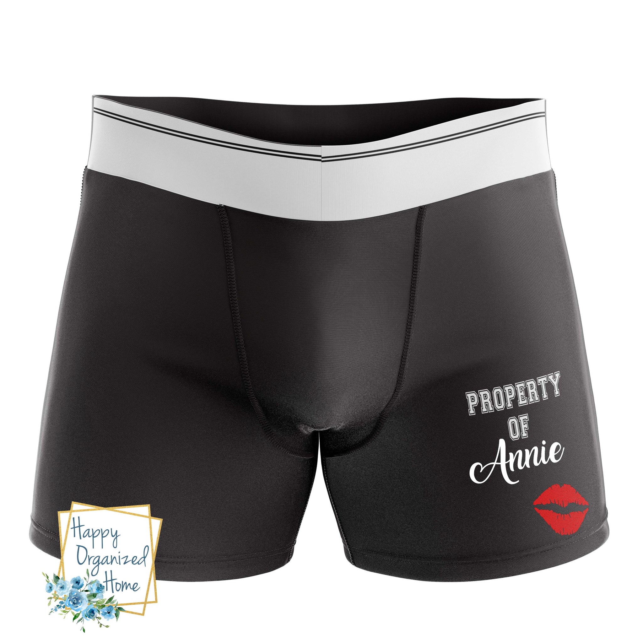 Property of my Personalized - Men's Naughty Boxer Briefs – Happy