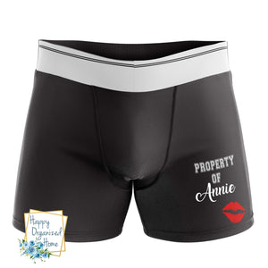 Property of my Personalized - Men's Naughty Boxer Briefs