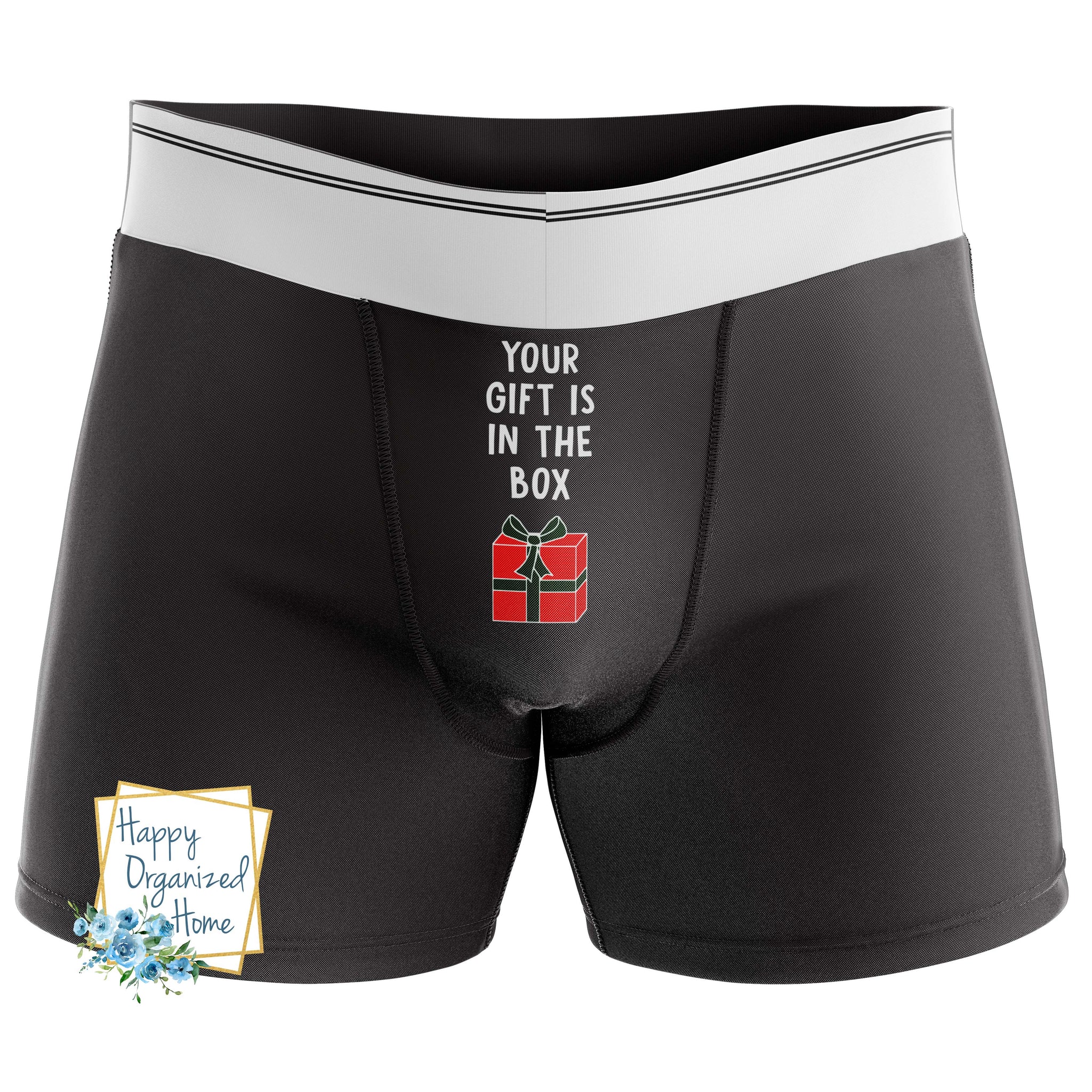 Your gift is inside the box -  Men's Naughty Boxer Briefs