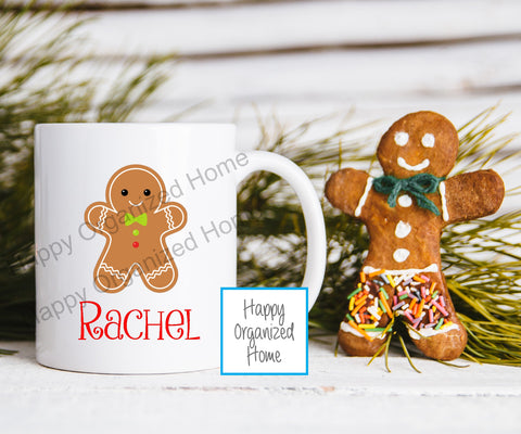 Gingerbread Personalized Kids Unbreakable mug