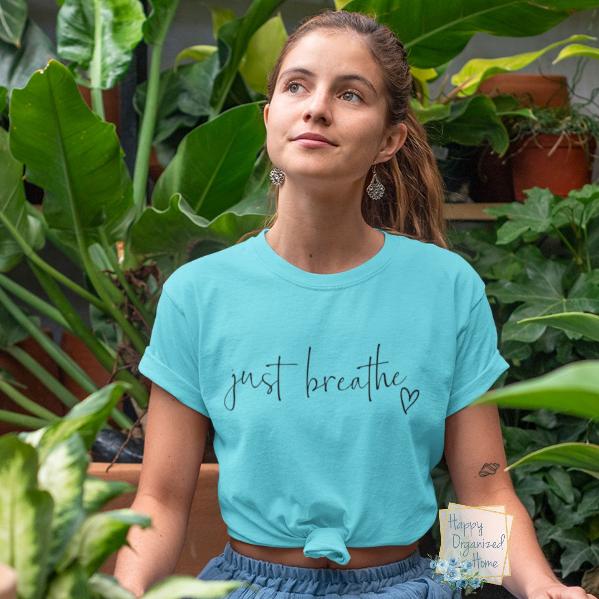 Just Breathe - ladies t-shirt
