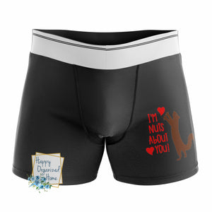 I'm Nuts about you - Men's Naughty Boxer Briefs